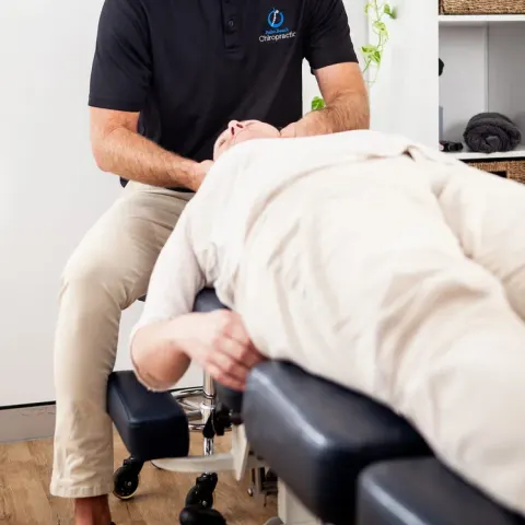 Cervical neck adjustment at Palm Beach Chiropractic Gold Coast
